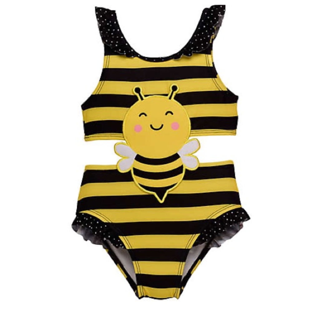 Wetsuit Club® Size 3M One-Piece Bee Swimsuit